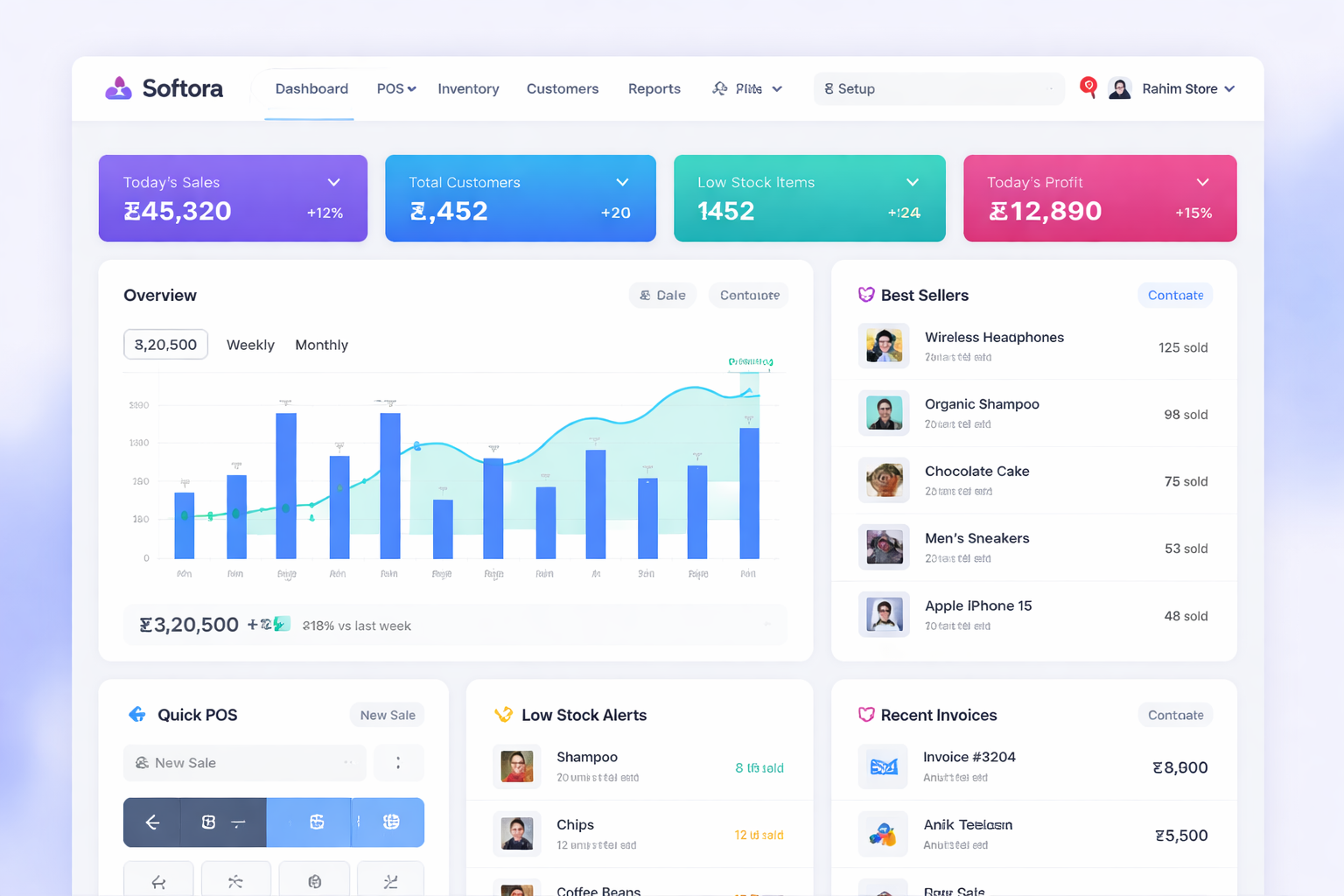 Retail ERP Dashboard